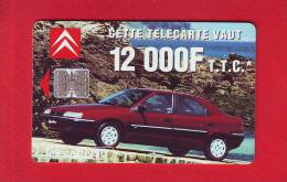 673 - Telecarte Publique Citroen Voiture 12 000 F (F634) - 1996