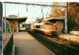 CP Trains - 13 B D R - TGV Rame Sud-Est En Gare De Marseille Blancarde - Cinq Avenues, Chave, Blancarde, Chutes Lavies