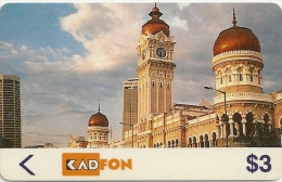 Malaysia (Kadfon) - MLS-M-24 Clock Tower 5MSTA, 1991, 55.600ex, Used - Malasia