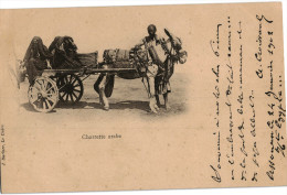Carte Postale Ancienne D´EGYPTE - CHARRETTE ARABE - Personnes