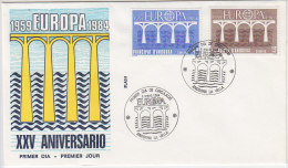 E471 - ANDORRE ESP. Yv N°167/68 FDC EUROPA CEPT - Lettres & Documents