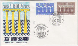 E471 - ANDORRE ESP. Yv N°167/68 FDC EUROPA CEPT - Cartas & Documentos