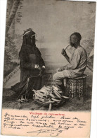 Carte Postale Ancienne D´EGYPTE - VENDEUSE DE CONCOMBRES - Personen