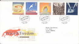 F1469 - GRANDE BRETAGNE Yv N°1817/21 FDC ( Registered Shipment Only ) - 1991-2000 Dezimalausgaben