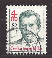 Czech Republic  Tschechische Republik  1998 Gest. Mi 167 Sc 3033 Václav Havel.  C.3 - Usati