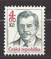 Czech Republic  Tschechische Republik  1998 Gest. Mi 167 Sc 3033 Václav Havel.  C.4 - Usati