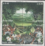 O) 2000 BRAZIL, WILD ANIMALS, TREE, ENVIRONMENT PROTECTION, MNH - Ungebraucht