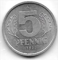 5 PFENNIG Alu RDD 1979 A CL. 12 - 5 Pfennig