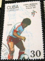 Cuba 1990 Football World Cup - Italy 30c - Used - Usati