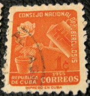 Cuba 1955 Tax For The National Council Of Tubercolosis Fund 1c - Used - Charity Issues