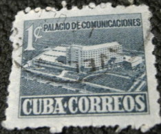 Cuba 1952 Tax For New Communications Building 1c - Used - Charity Issues