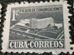 Cuba 1952 Tax For New Communications Building 1c - Used - Beneficiencia (Sellos De)