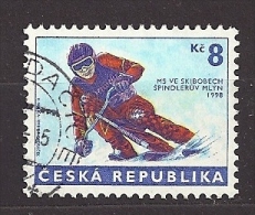 Czech Republic  Tschechische Republik  1998 Gest. Mi 170 Sc 3035 Skibob-Weltmeisterschaften . Skibob World Championships - Usati