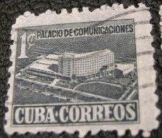 Cuba 1952 Tax For New Communications Building 1c - Used - Beneficiencia (Sellos De)