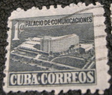 Cuba 1952 Tax For New Communications Building 1c - Used - Liefdadigheid