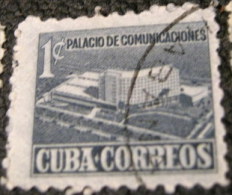 Cuba 1952 Tax For New Communications Building 1c - Used - Liefdadigheid