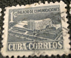 Cuba 1952 Tax For New Communications Building 1c - Used - Wohlfahrtsmarken