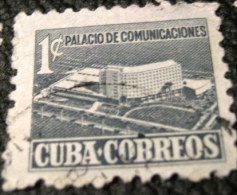 Cuba 1952 Tax For New Communications Building 1c - Used - Wohlfahrtsmarken