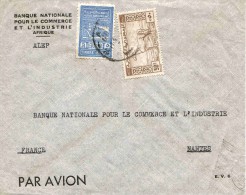 Syrie Lettre Avion Alep 1946 Fiscal Banque Bank BNCI - Lettres & Documents