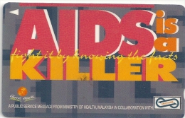 Malaysia (Uniphonekad) - Aids 1 (English Text), 62MSAA, 1994, 250.000ex, Used - Malaysia