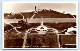 POSTCARD ROYAL NAVAL WAR MEMORIAL THE HOE PLYMOUTH K7532 POSTED 1955 LIGHTHOUSE PANORAMA - Plymouth