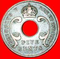 * GREAT BRITAIN HOLE: EAST AFRICA  5 CENTS 1933! George V (1911-1936)  LOW START NO RESERVE! - Britse Kolonie