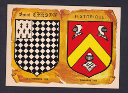 CPSM - St Saint Cheron Historique (91) Blason De Lamoignon D' Orgery ( Ecusson Heraldique F.I.F) - Saint Cheron