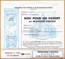 15052# BON POUR UN PAQUET EN FRANCHISE POSTALE Art D 75 Et D 76 NEUF Cote 85 € - Militärische Franchisemarken