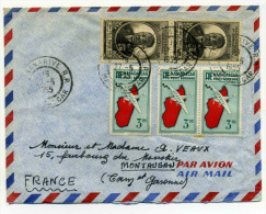 Lettre De TANANARIVE - MADAGASCAR / Mai 1955 - Affranchissement Composé / Pour Montauban - Brieven En Documenten