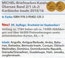 Karibik A-J Amerika 2/1 Michel Katalog 2015/2016 Neu 84€ Antigua Antigua Bahamas Barbados Dominica Grenada Haiti Jamaica - Ohne Zuordnung