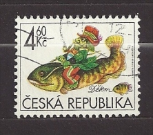 Czech Republic  Tschechische Republik  1998 Gest. Mi 188 Sc 3049 For Children.  Internationaler Kindertag. C.2 - Usati