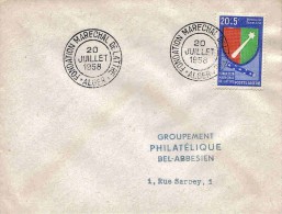 Algérie Lettre Alger Fondation De Lattre 1958 - Brieven En Documenten