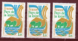 France 1849 Variété Iles Turquoises , Couleurs Décalées Et Bistres Normal Pays De Loire Neuf ** TB MNH Sin Charnela - Unused Stamps