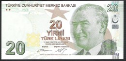 Turkey 20 Lira 2009 P224b UNC - Turquie