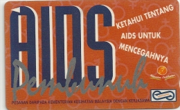 Malaysia (Uniphonekad) - Aids - Pembunuh Malay Text, 68MSAC, 250.000ex, 1994, Used - Malaysia