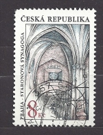 Czech Republic Tschechische Republik 1997 Gest.  Mi 142 Sc 3009 Jüdische Baudenkmäler In Prag. Old-New Synagogue, Prague - Usati