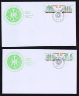 1977  Sailing Vessels  Sc 744-7 Pairs On Separate FDCs - 1971-1980