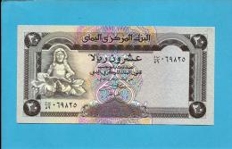 YEMEN ARAB REPUBLIC - 20 RIALS -  ND ( 1990 ) - P 26.b -  Sign. 8 - UNC. - Central Bank Of Yemen - 2 Scans - Jemen