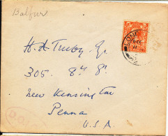 Great Britain Cover Sent To USA - Cartas & Documentos