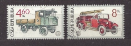 Tschechische Republik Czech Republic 1997 Gest.  Mi 159, 160 Sc 3025, 3026 Historic Vehicles. Nutzkraftwagen. - Usati