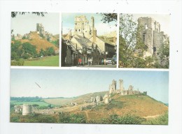 Cp , Angleterre , CORFE Village And The Castle , Multi-vues , Vierge , Ed : Delpool 1984 , N° CE-4 - Otros & Sin Clasificación