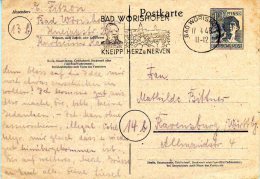 Bad Wörishofen - Ganzsache 1948 1 - Bad Wörishofen