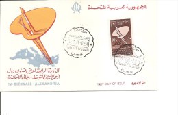 Egypte -IV Biennale à Alexandrie ( FDC De 1961 à Voir) - Cartas & Documentos