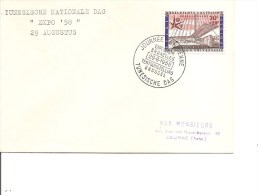 Exposition De Bruxelles -1958 ( FDc De La Journée Tunisienne Du 29/08 à Voir) - 1958 – Bruselas (Bélgica)