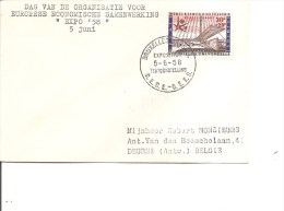 Exposition De Bruxelles -1958 ( FDC De L'OECE Du 05/06 à Voir) - 1958 – Bruselas (Bélgica)