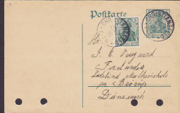 Deutsches Reich Uprated Postal Stationery Ganzsache CHRISTIANSFELD Schleswig 1915 BRØRUP Denmark (2 Scans) - Tarjetas