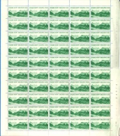 Czechoslovakia 1966 Visoké Tatry - Dark - Sheet Of 50 Dummy Stamps - Specimen Essay Proof Trial Prueba Probedruck Test - Prove E Ristampe