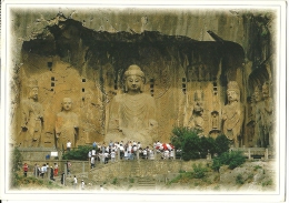 CHINA  CINA  HENAN  Giant Buddha In Longmen Grottes - Boeddhisme