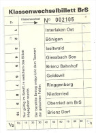 Schweiz:  Klassenwechsel BrS Interlaken - Iseltwald                Ca. 1980 - Europa