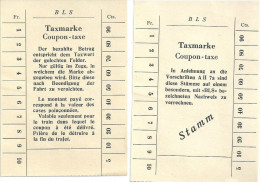 Schweiz:  Taxmarken BLS (Stamm / Normal)                Ca. 1980 - Europa